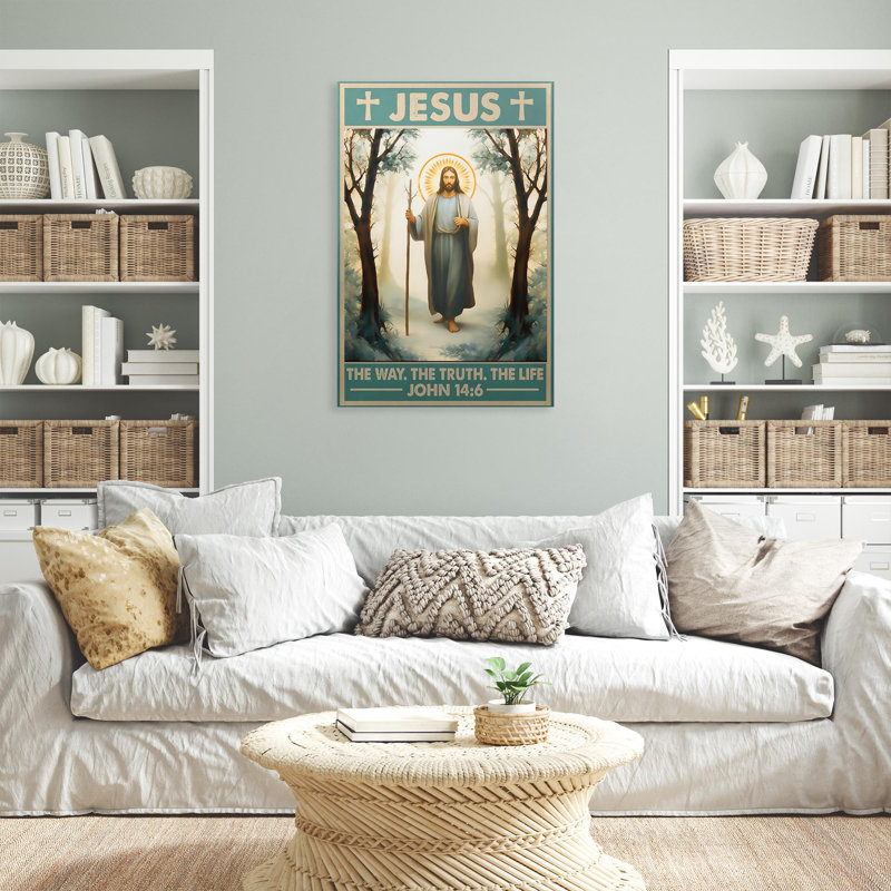 «Harmonia Jesus The Way The Truth The Life On», impression sur toile, H 36 po x l 24 po x P 1,25 po
