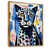 Toile avec cadre flottant or