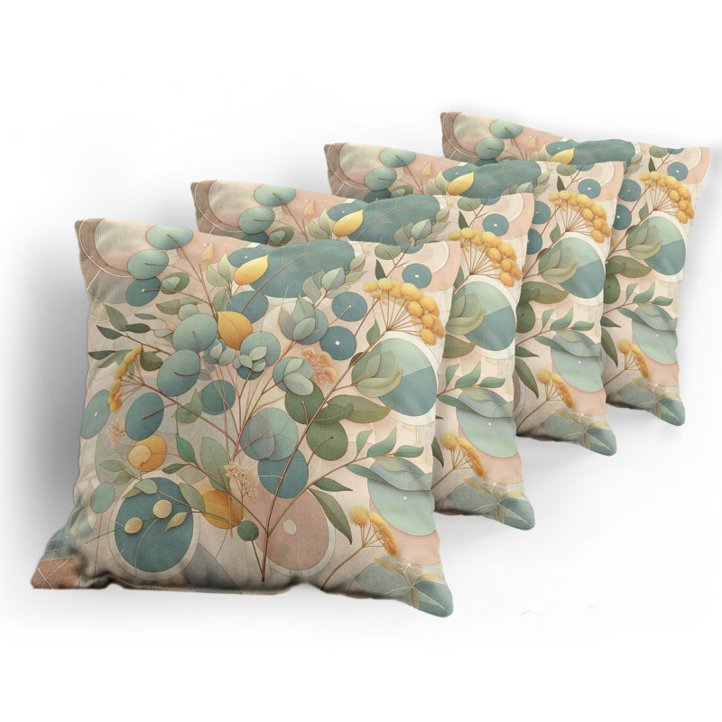 Fabric Reversible Throw Pillow, 18"H x 18"W