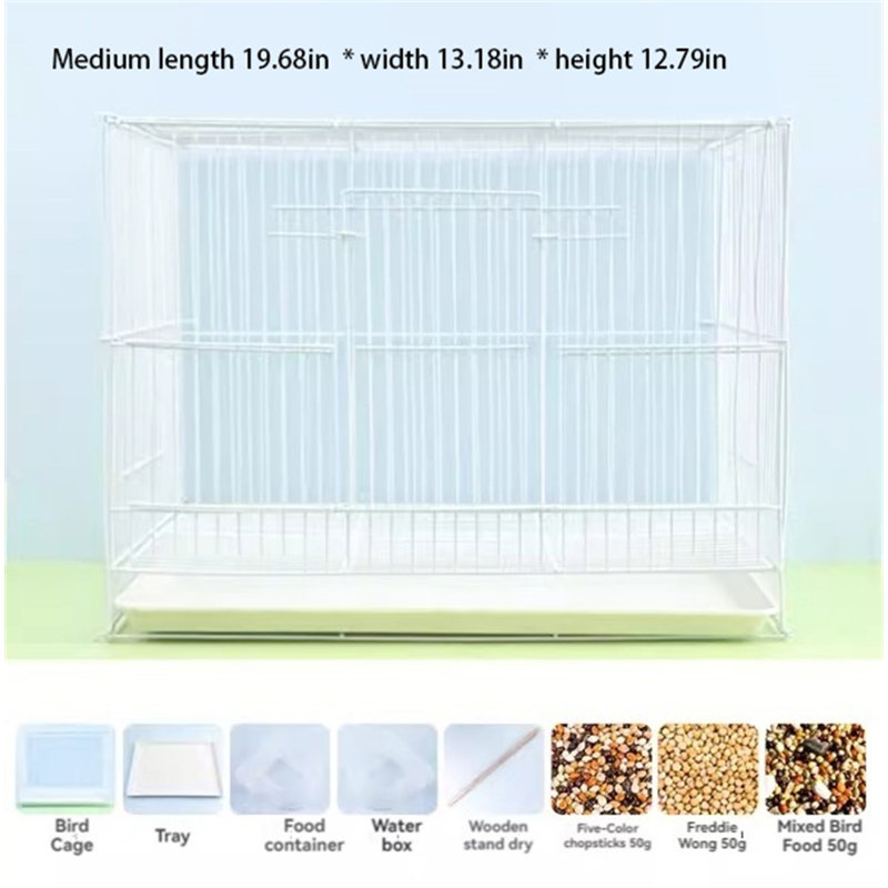 Cage à oiseau Geniotto, H 13 po x l 20 po x P 13 po