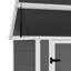 Remise de rangement horizontale horizontale avec couvercle hydraulique et rampe enroulable, armoire de rangement extérieure verrouillable et imperméable pour poubelles Outils de jardin Bois de chauffage, boîte de rangement pour patio à l'épreuve des intempéries