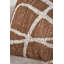 Swirl Brown Indoor / Outdoor Abstract Square Cushion