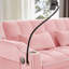 Fauteuil inclinable polyvalent à double siège pliable, canapé-lit confortable en velours avec poches latérales, port USB, support pour téléphone pivotant, cendrier et dossier réglable-1077022820-1077022821