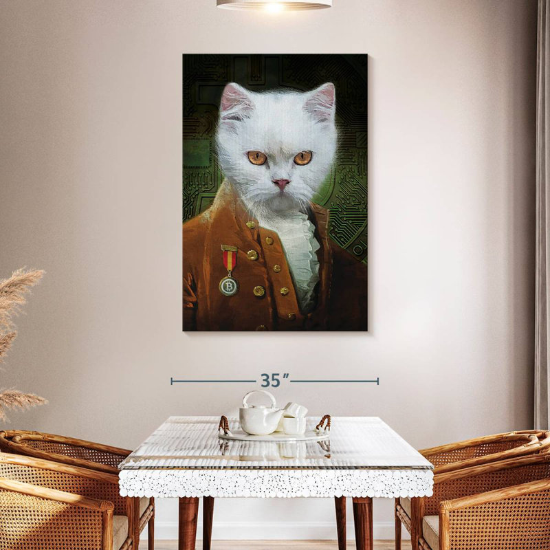 Ketti Cat In Clothes, 48" H x 32" W