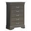 Commode noire élégante en métal transitionnel-1882654352