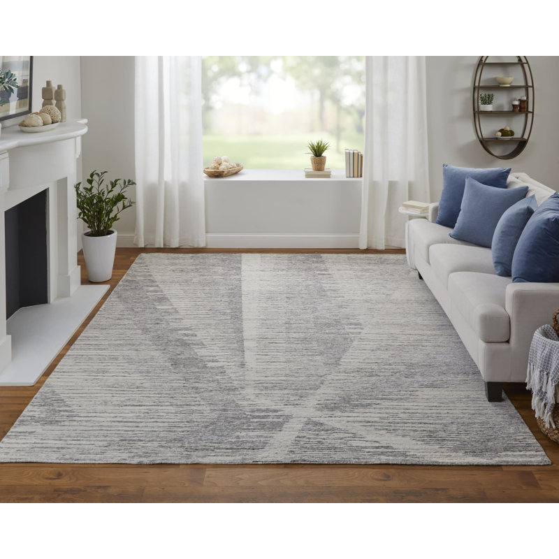 Brighton Modern Abstract, Ivory/Taupe/Silver, Swatch, Runner 2'6" x 12', Taupe/Ivory
