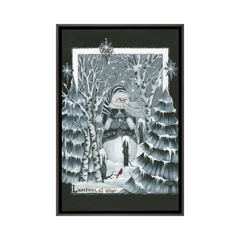 «Lighting the Way», reproduction d'art sur toile encadrée, H 60 po x l 40 po, Impression encadrée sans passe-partout, Grey