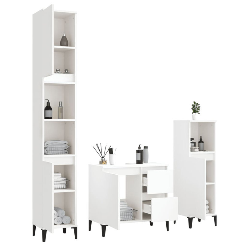 Adalberta Bathroom Furniture Suite, White