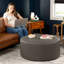Repose-pieds rond surdimensionné avec repose-pieds Denka-2058121672