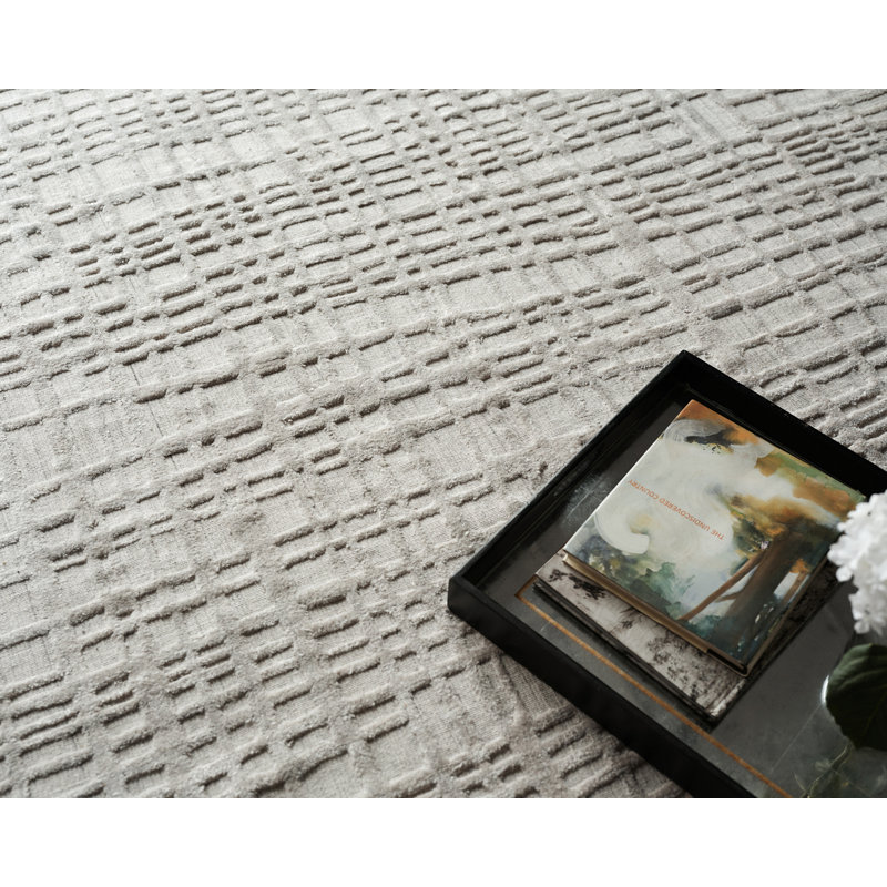 Crescendo Handmade Geometric Area Rug, Rectangle 6' x 9'