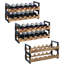 36 Bottle Solid Wood Floor Wine Storage Rack In Brown