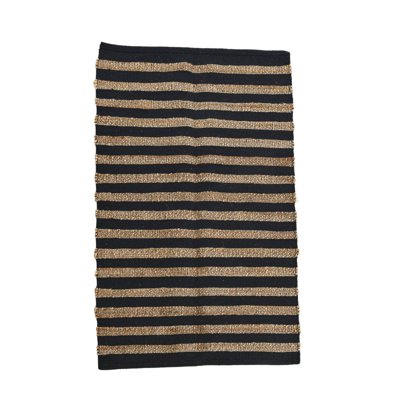Jute Cotton Area Rug, Rectangle 5' x 7'