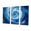 «Blue Swirl Wave Spiral VI», ensemble de reproductions d'art mural-107738735-107738737
