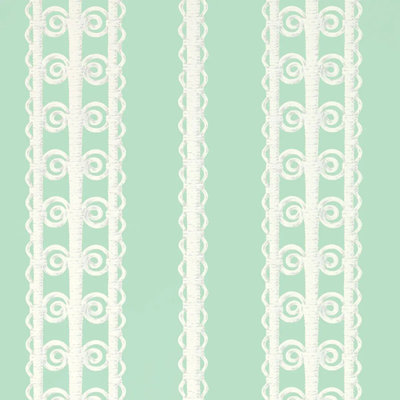 Schumacher x Celerie Kemble Wicker Stripe Wallpaper
