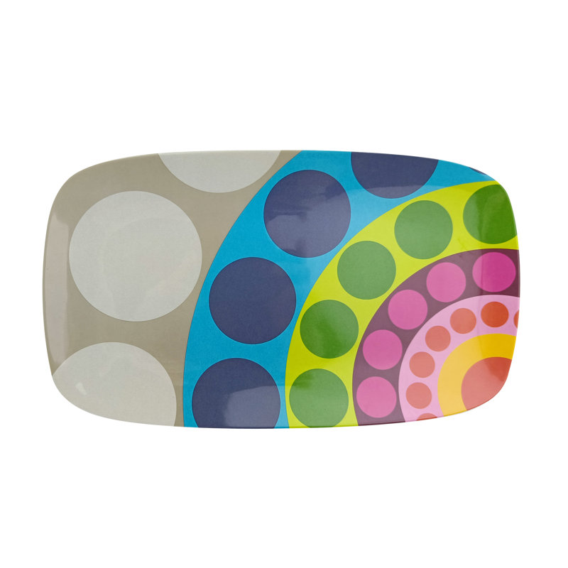 Colorful Rectangular Melamine Party Platter