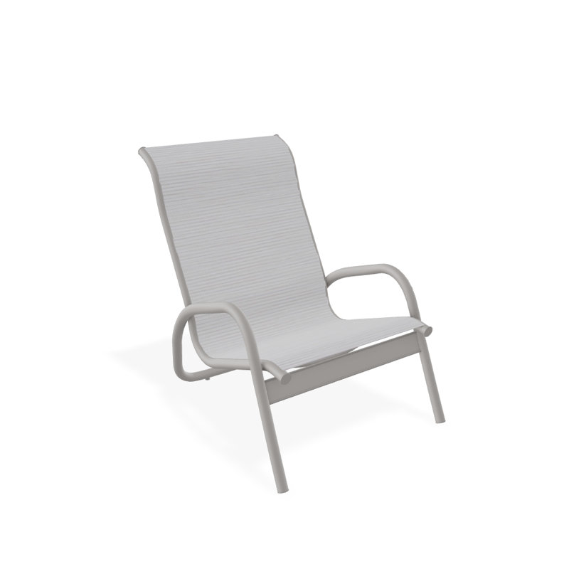 Gardenella Patio Chair, Warm Gray, Abalone
