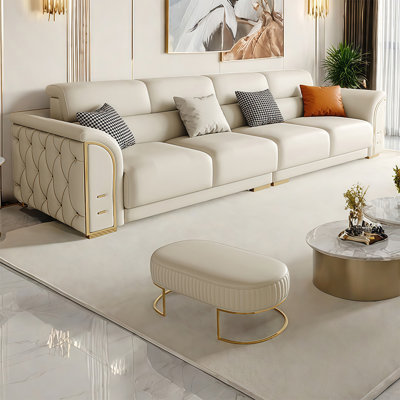 American light luxury cream style sofa