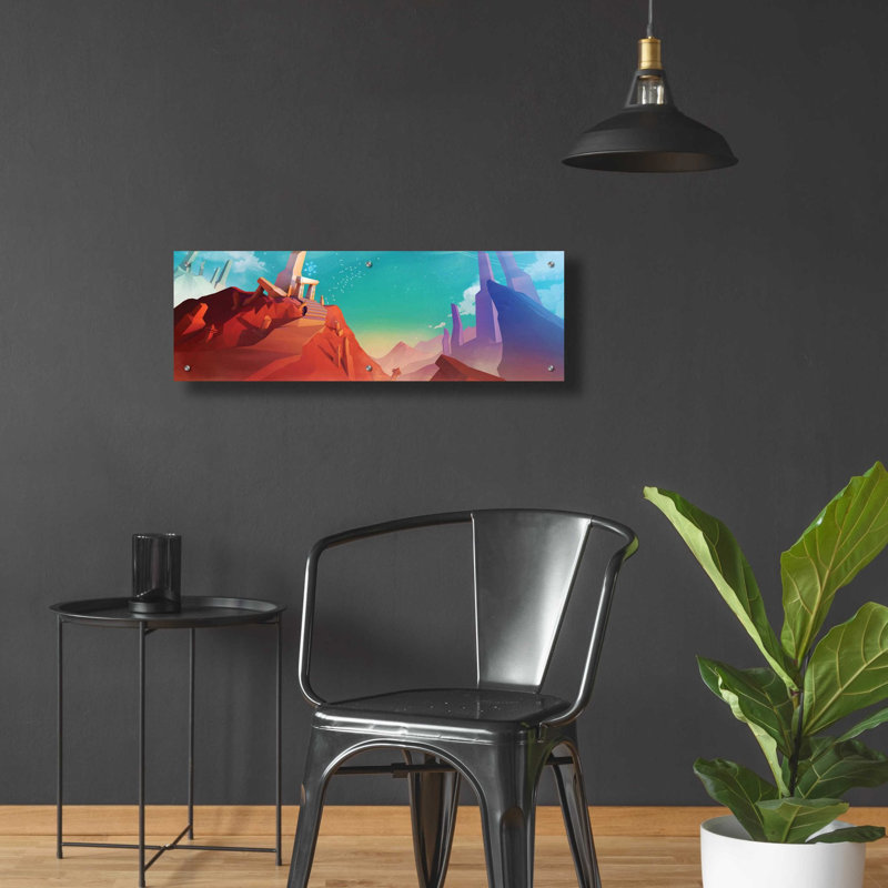 «Hidden portail» par Jonathan Lam, art mural en verre acrylique, H 12 po x l 36 po