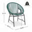 Ensemble de 2 chaises d'extérieur NUSA
