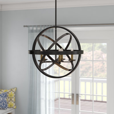Anscombe 5 - Light Dimmable Globe Chandelier