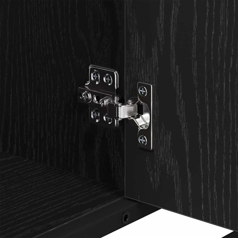 Bathroom Storage Furniture Set, Black Oak