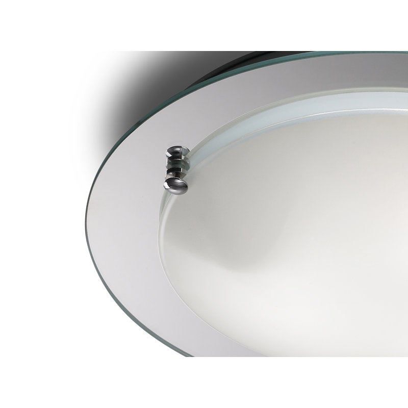 Niamh Glass Flush Mount, 9.5cm H x 40cm W x 40cm D