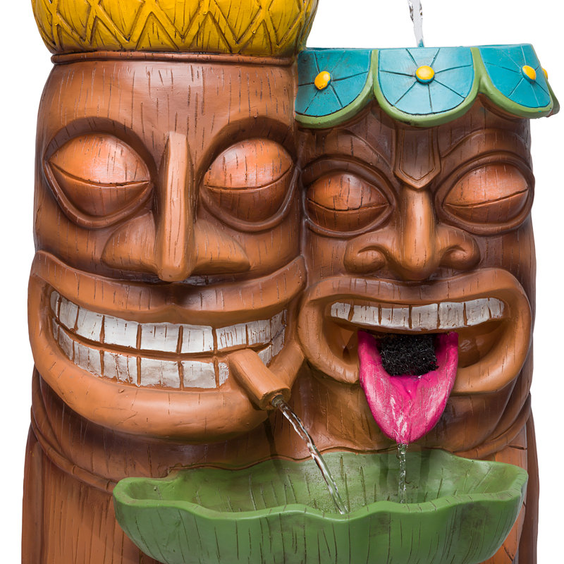 Maynard Outdoor Weather Resistant Floor Fountain with Light