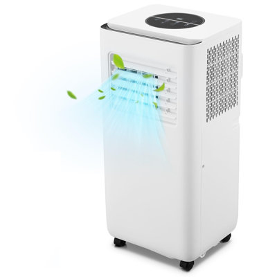 Climatiseurs portatifs 10000 BTU, climatiseur autoportant 3 en 1 avec refroidissement, déshumidificateur et ventilateur, refroidit les pièces jusqu'à 450 pieds carrés, oscillation automatique, mode veille, minuterie 24H, télécommande