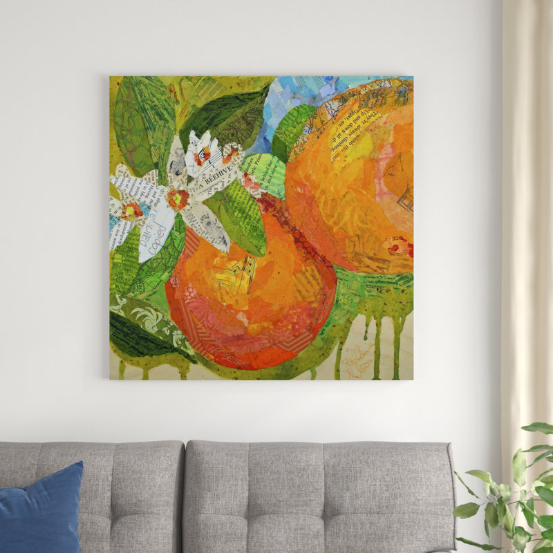 " Florida Oranges " by Elizabeth St. Hilaire Painting Print, 36" H x 36" W x 1.25" D