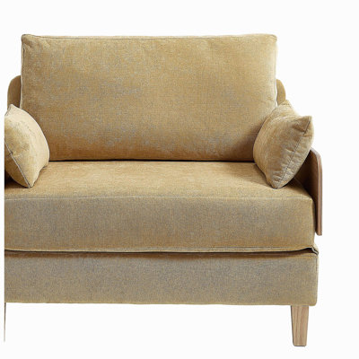 Foldable sofa bed recliner, 3-in-1 convertible sleeper, mid-century modern decor, suitable for small spaces, with three pillows, can be placed in the bedroom study room guest