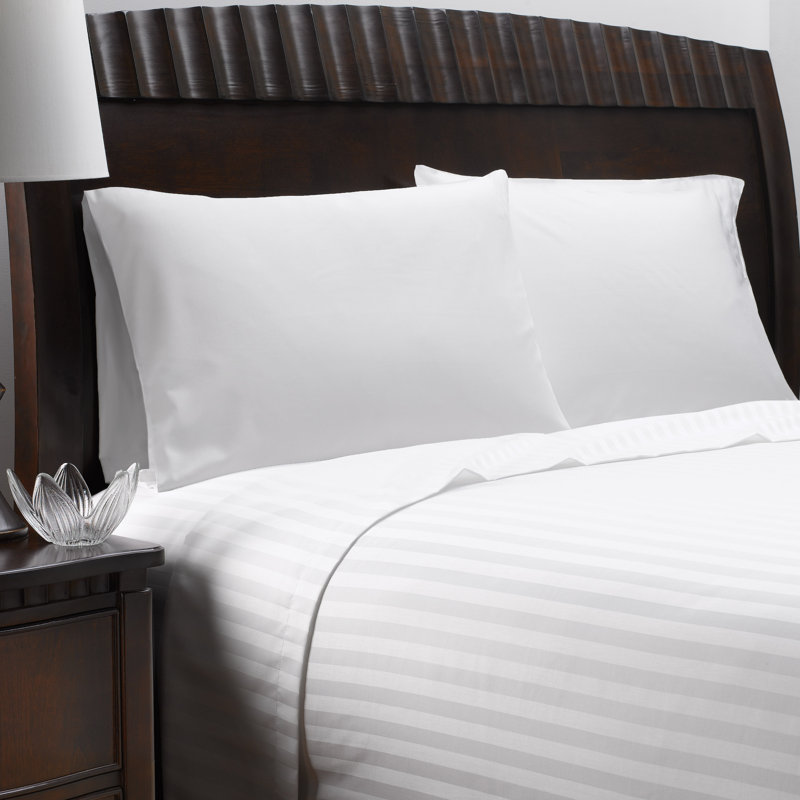 Martex Wovens 2cm Stripe Top Sheet, King (114x114)