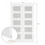 Primed 5-Lite Frosted Glass Solid Wood Double Slab Doors Without Frame and Hardware Kit-112256114