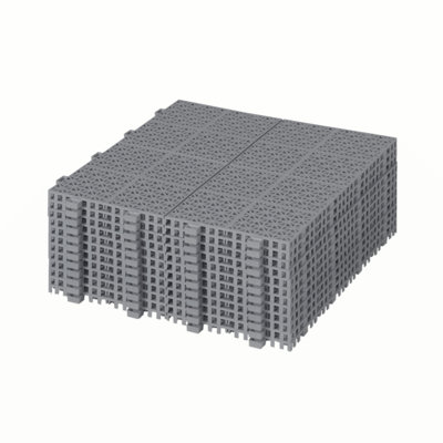 Carreaux de terrasse emboîtables en plastique imperméables pour l'extérieur