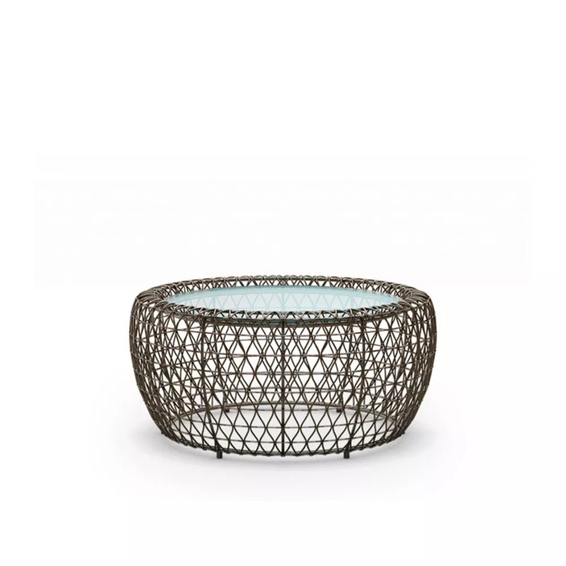 Balou Coffee Table, 16.75" H x 35.5" W x 35.5" D, Brown