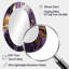 Mauve et or liquide Magic II - grand miroir mural ovale sur métal-593217067