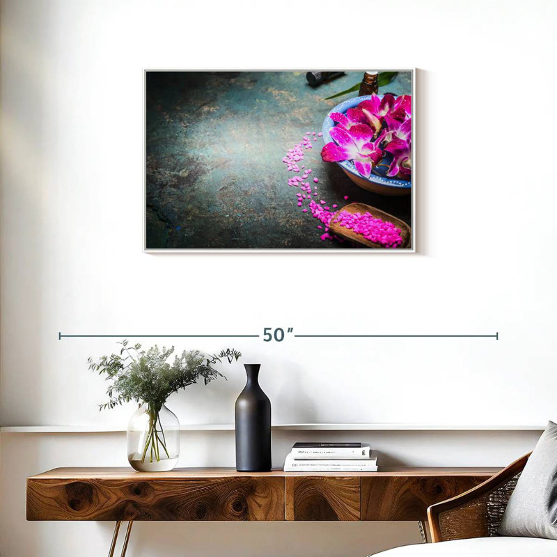 Spa Fusion, Floating Frame White, 31" X 21"
