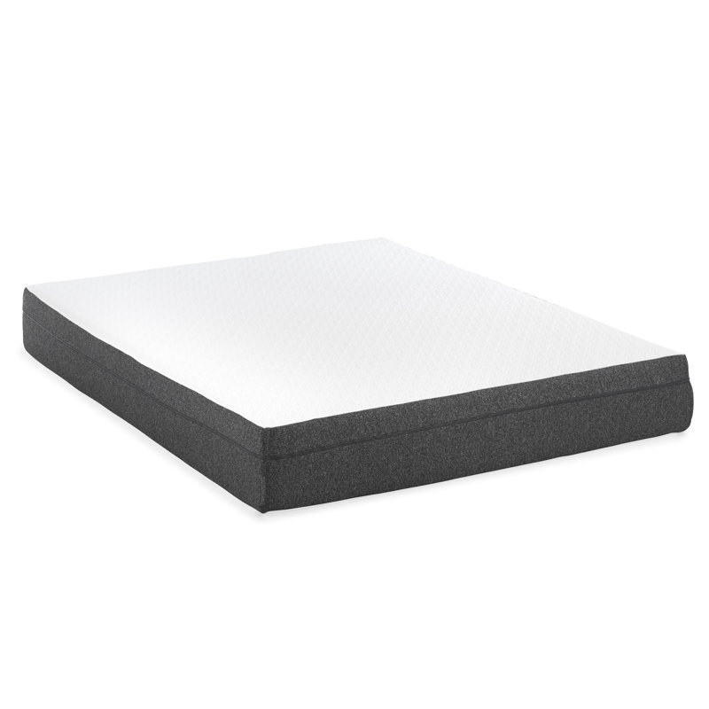 Matelas en mousse à mémoire de forme de 10 po avec support en gel et sur les côtés pour les nuits froides, sommeil stable et durabilité accrue