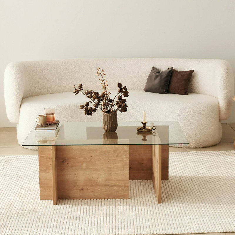Jecory Sled Coffee Table, Oak