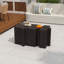  Table d'appoint Convex Edge casse-tête MGO, table de bout décorative modulaire emboîtable, table basse d'extérieur personnalisée-106044074