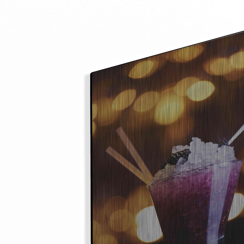 Mauve violet, art mural en métal, H 16 po x l 12 po