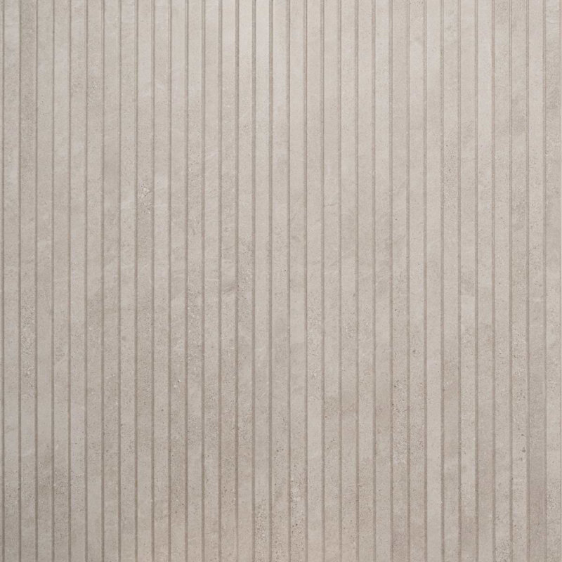 Lune 24x48 Fluted Matte Porcelain Tile, Beige