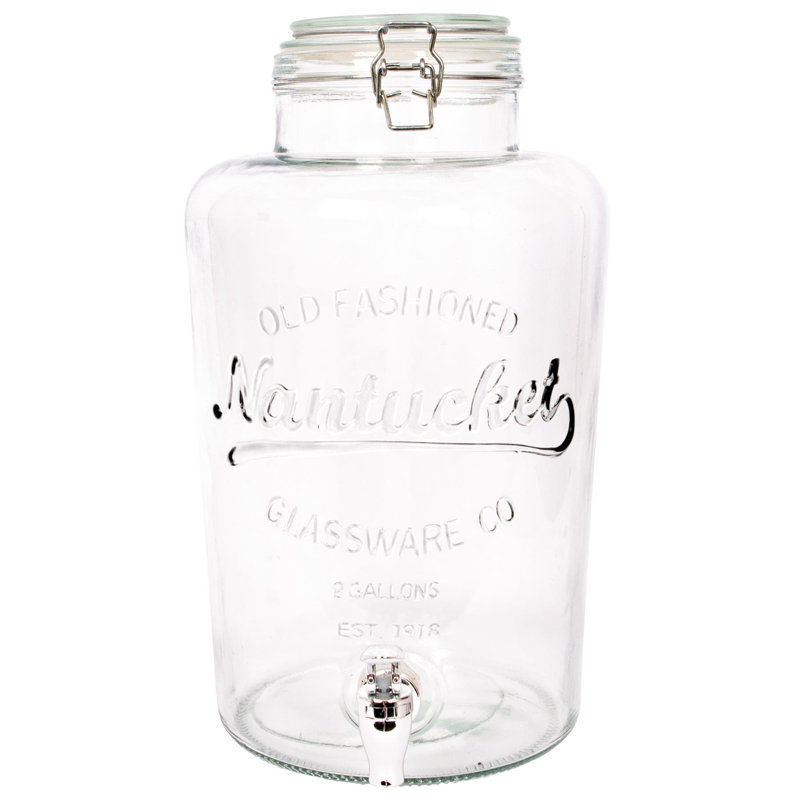 Rink Drink Glass Drinks Dispenser with Tap, 8.7L