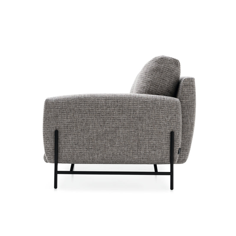 Le Marais Upholstered 2-Seater Sectional, Cream Acrylic, Right Hand Facing
