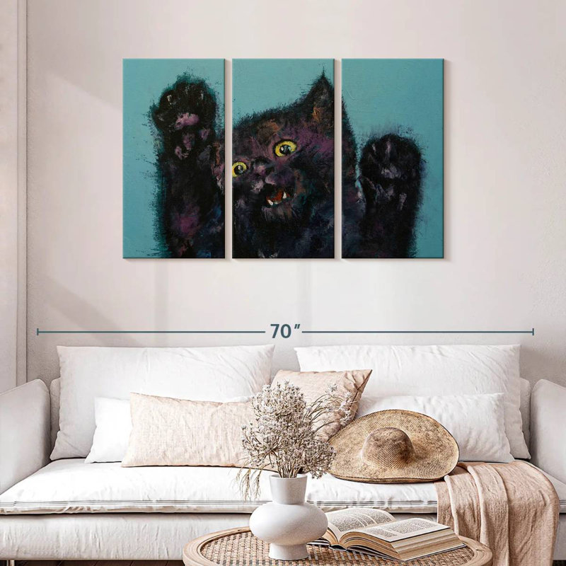 Brampt Ninja Kitten, 28" H x 45" W