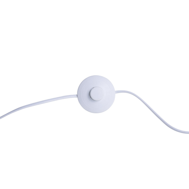 Frederico 188cm White Arched Floor Lamp