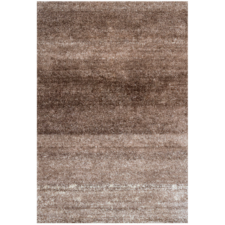 Digit Striped Shag Area Rug