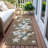 Machine Washable Indoor/Outdoor Christmas Presents Xhevrie Brown Rug-294930612