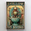 Shallow No Diving - 1 Piece Rectangle Graphic Art Print On Wrapped Canvas-89253002