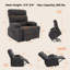 Fauteuil inclinable électrique à deux moteurs surdimensionné Clarie de 34,6 po de large Clarie-1693351807