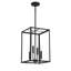 Lampe 4 lumières Meridian en noir mat-103017690